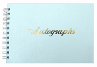 Black Wirebound Autograph Book