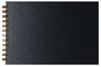 Black Wirebound Autograph Book