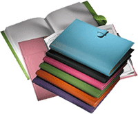 Leather Colored Journals with Lined Inserts