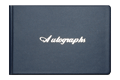 Navy Blue Vinyl Autograph Book with "Autographs" imprint